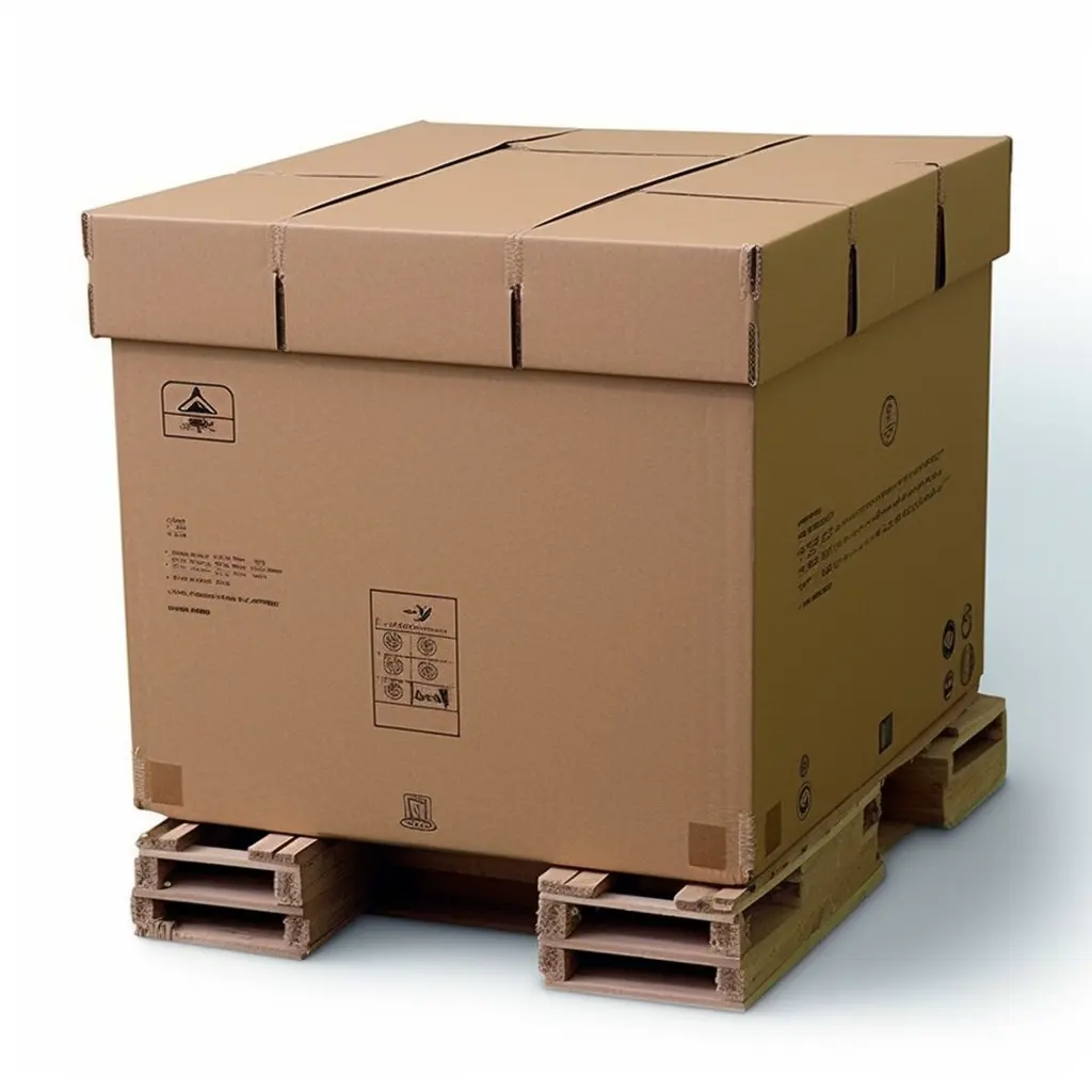 Kotak bergerak kardus besar tugas berat daur ulang dapat dilipat kemasan pengiriman bergelombang
