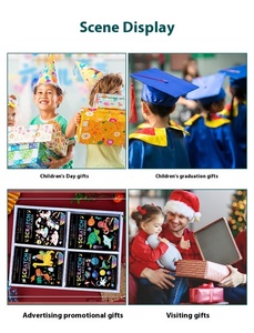 Cảnh quan mới loạt Thành Phố Cảnh đêm cào cuốn sách nghệ thuật sáng tạo đầy màu sắc xuyên biên giới vẽ đồ chơi thiết lập kỳ nghỉ Quà Tặng - Product Image 5