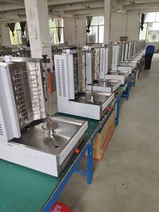 Elektrikli işletilen et ürün yapma makineleri kebap basın makinesi ticari gaz Shawarma makinesi - Product Image 3