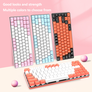 Wired Mechanical <strong>Keyboard</strong> 82 Keys Monochrome Backlight Desktop <strong>Computer</strong> Home Notebook Office E-sports Game Mechanical <strong>Keyboard</strong> - Product Image 2