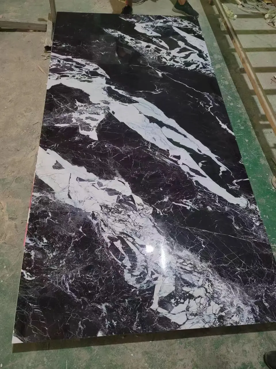 High Glossy PVC Marble Sheet 3D Printed UV wall panel