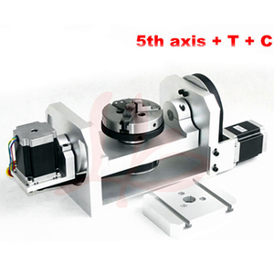 LYCNC <strong>Rotation</strong> <strong>Axis</strong> 5th <strong>Axis</strong> <strong>With</strong> Chuck <strong>With</strong> Table 57 Two Phase 3A Stepper Motor Control for <strong>CNC</strong> <strong>Router</strong> Machine - Product Image 6