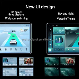 Meihua 2 Din Autoradio portatile Android 7/9/10/10.33/13.1 pollice con navigazione GPS lettore DVD Audio funzione DSP - Product Image 4