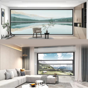 Custom Automatic Sliding <strong>Window</strong> Balcony Intelligent Remote Control Vertical Slide Electric Aluminum Glass Lift up <strong>Window</strong> - Product Image 4