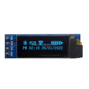 4 pin 5V 0.91 "pollici 128x32 I2C IIC schermo OLED seriale SSD1306 compatibile PIC Arduino Raspberry PI - Product Image 1