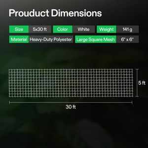 Сверхпрочная сетка для растений, 5 х30 футов - Product Image 5