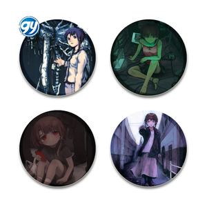 Serien experimente <span class=keywords><strong>Lain</strong></span> Round Cartoon Niedliche Snap-In Brosche für Rucksack Kleidung Zubehör Sammlung Abzeichen Dekoration Anime Pin - Product Image 2