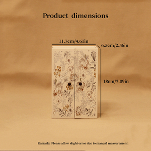 <span class=keywords><strong>Mini</strong></span> vải Mouse Doll Set với bé vận chuyển, nôi & Floral Cabinet-Giả vờ chơi Dollhouse đồ chơi - Product Image 6