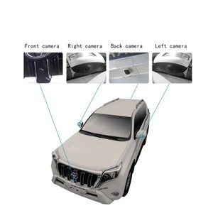 トヨタプラド1080Pリバースパーキングセンサー用HD360度バードアイビューカメラシステム、レーダー360アラウンドビューモニタリング - Product Image 4