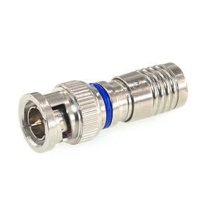 无焊料BNC连接器Q9监控压缩和挤压插头RG6/75-5视频插座 - Product Image 2