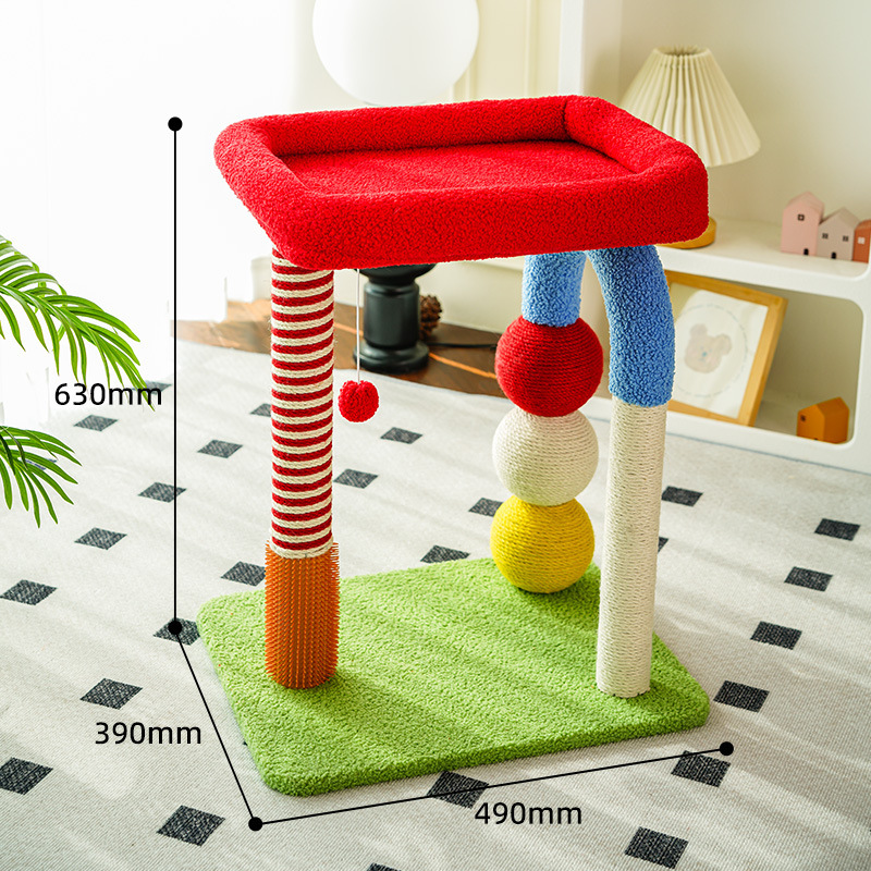 Colorful u-shaped tube climbing frame