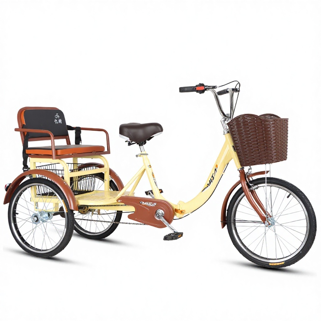 beige shock-absorbing front fork