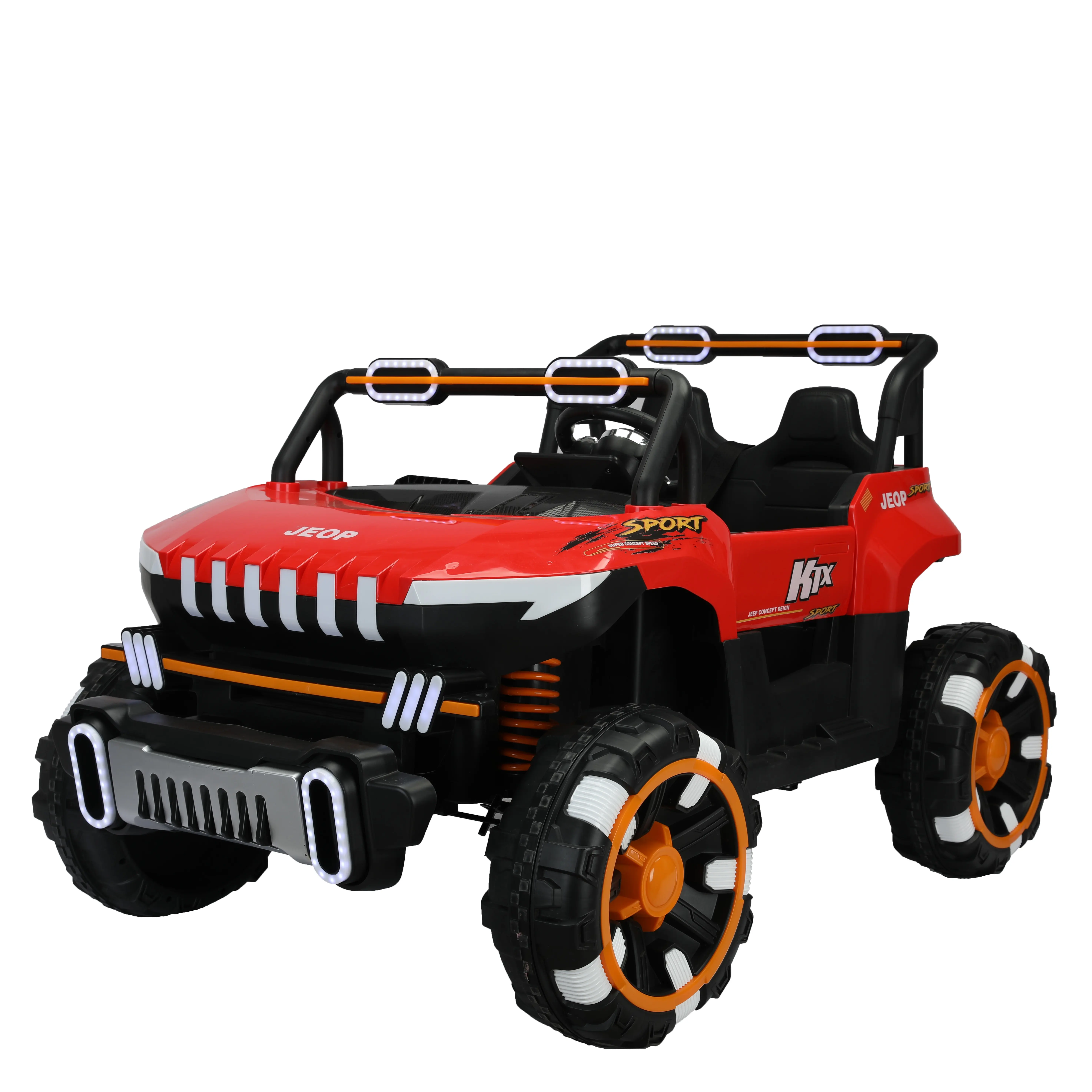 फ़ैक्टरी प्रत्यक्ष बिक्री बच्चों के लिए रबर टायर के साथ इलेक्ट्रिक चार-पहिया खिलौना राइड-ऑन कार