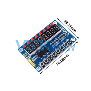 TM1638 8ビットデジタルLEDチューブ8プッシュボタン付きLEDディスプレイモジュール - Product Image 3