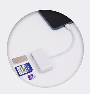 3合1通用串行总线OTG读卡器通用类型OTG TF/<span class=keywords><strong>sd</strong></span>卡读卡器电话分机头麦克风通用串行总线OTG适配器 - Product Image 5