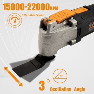MAXXT Multiherramienta Oscilante, Sierra Oscilante con 6 Velocidades Variables 3 Ángulo de Oscilación Construcción de Liberación Rápida - Product Image 4