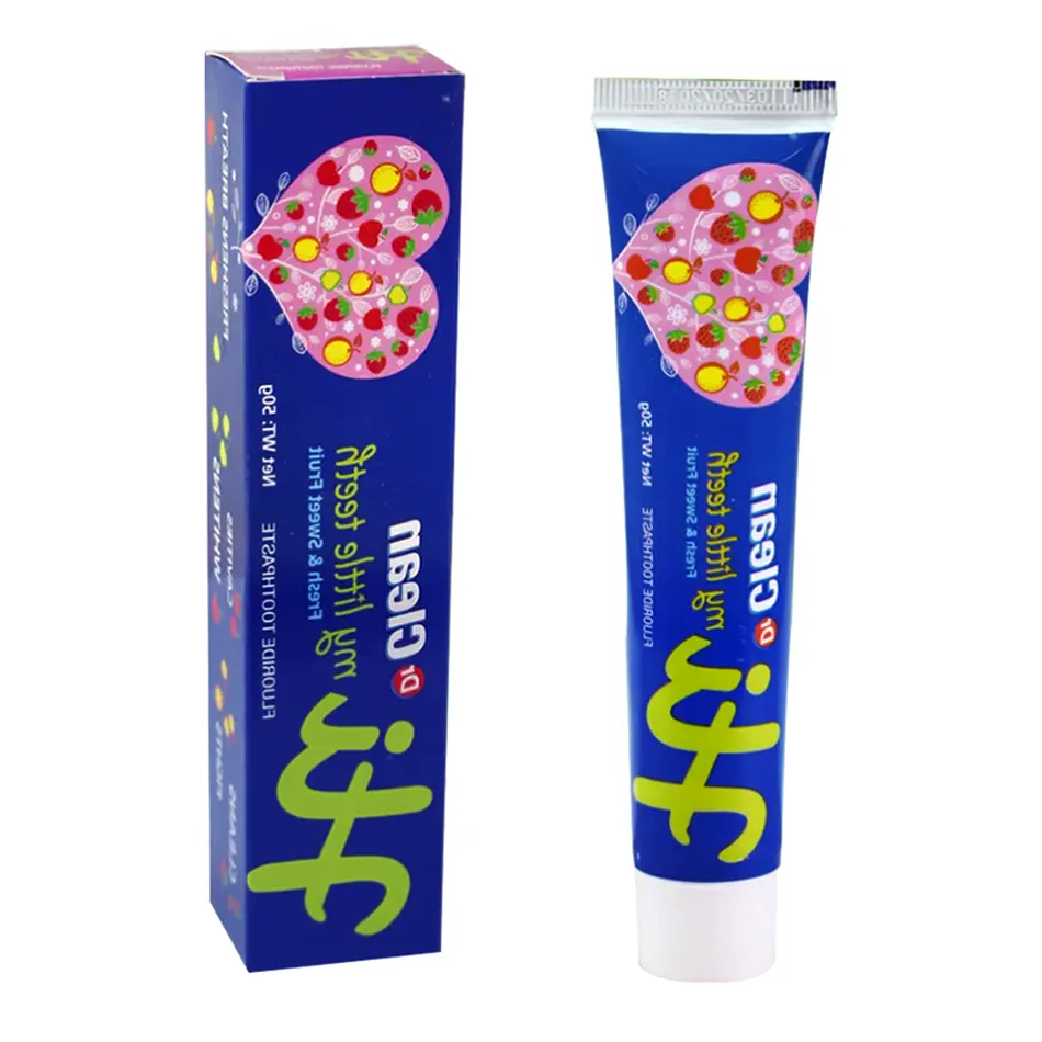 Custom Services Sweet Fruit Fluoride Stain Removal Whitening Fluoride Toothpaste For Kids