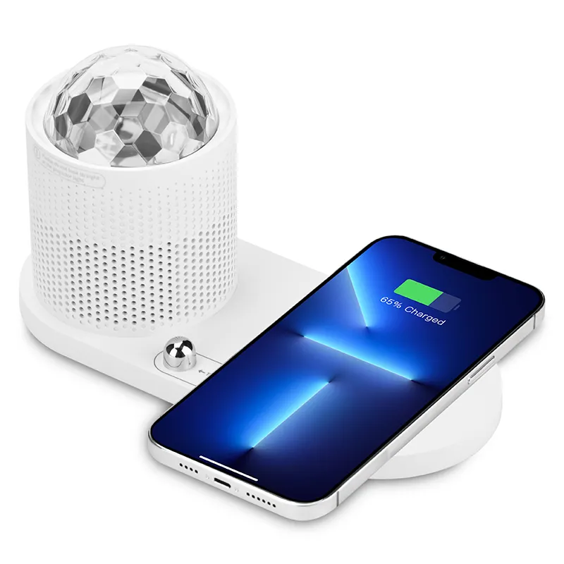 شاحن لاسلكي طاولة عائلي من ICARER بقدرة 10 وات 15 وات لهواتف iPhone وAirpods شاحن لاسلكي بمصباح LED