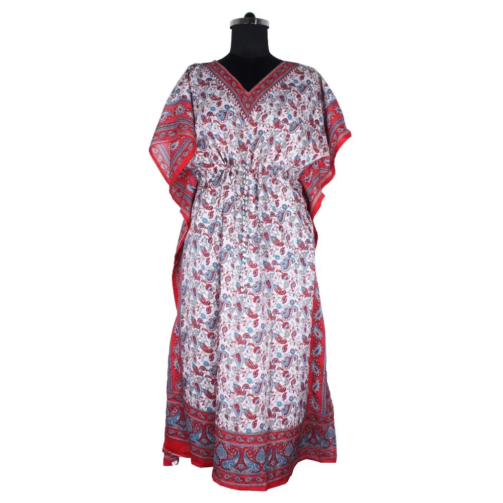 Latest Design Printed Batik Long Kaftan For Women