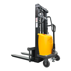 Yarı elektrikli istifleyici fabrika fiyat Walkie istifleyici 1T 2 Ton üzerinde binmek - Product Image 4