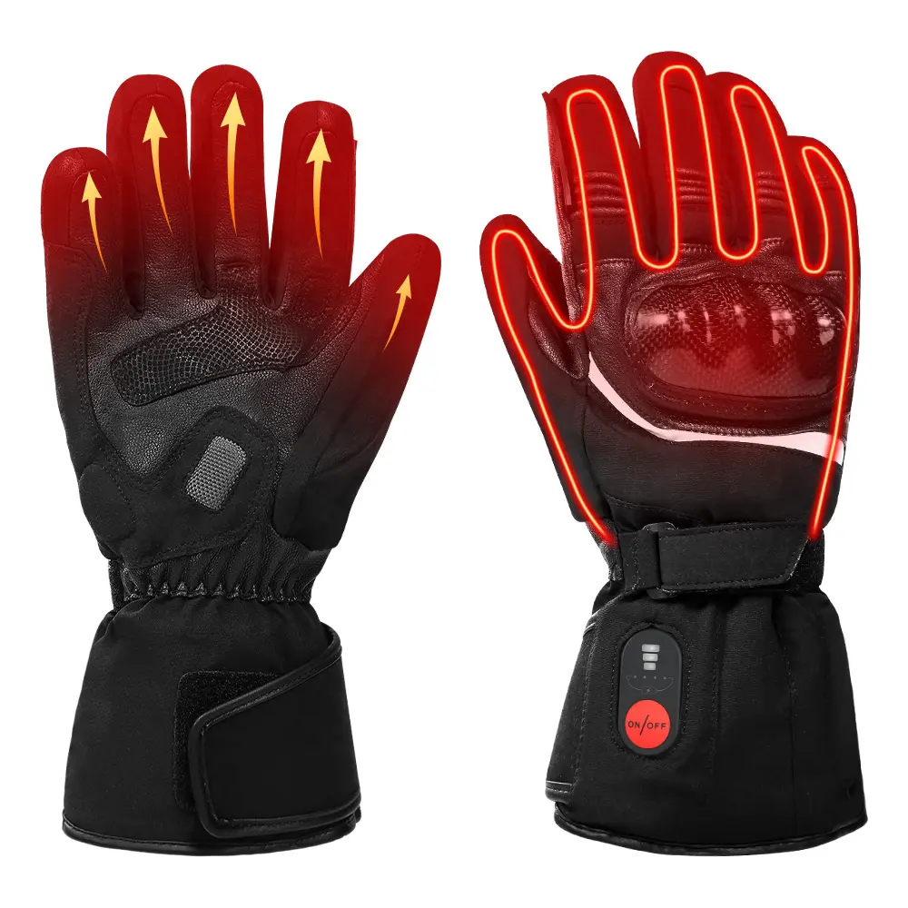 Winter Thermal Hand wärmer Elektroauto Wärme handschuh Skifahren Motorrad Krieg Zwei Möglichkeiten 3,7 V Batterie Wasserdichte beheizte Handschuhe