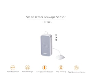 Heiman Smart ZigBee rilevatore di perdite d'acqua sensore ABS porta portatile dispositivo di rilevamento perdite d'acqua per uso domestico - Product Image 4