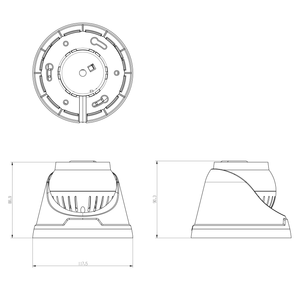 3.0MP PoE CCTV Dome Camera OEM Audio fisso obiettivo 2.8mm sicurezza IP temperatura di lavoro della rete-40 °C ~ 60 °C telecamera Dome - Product Image 3