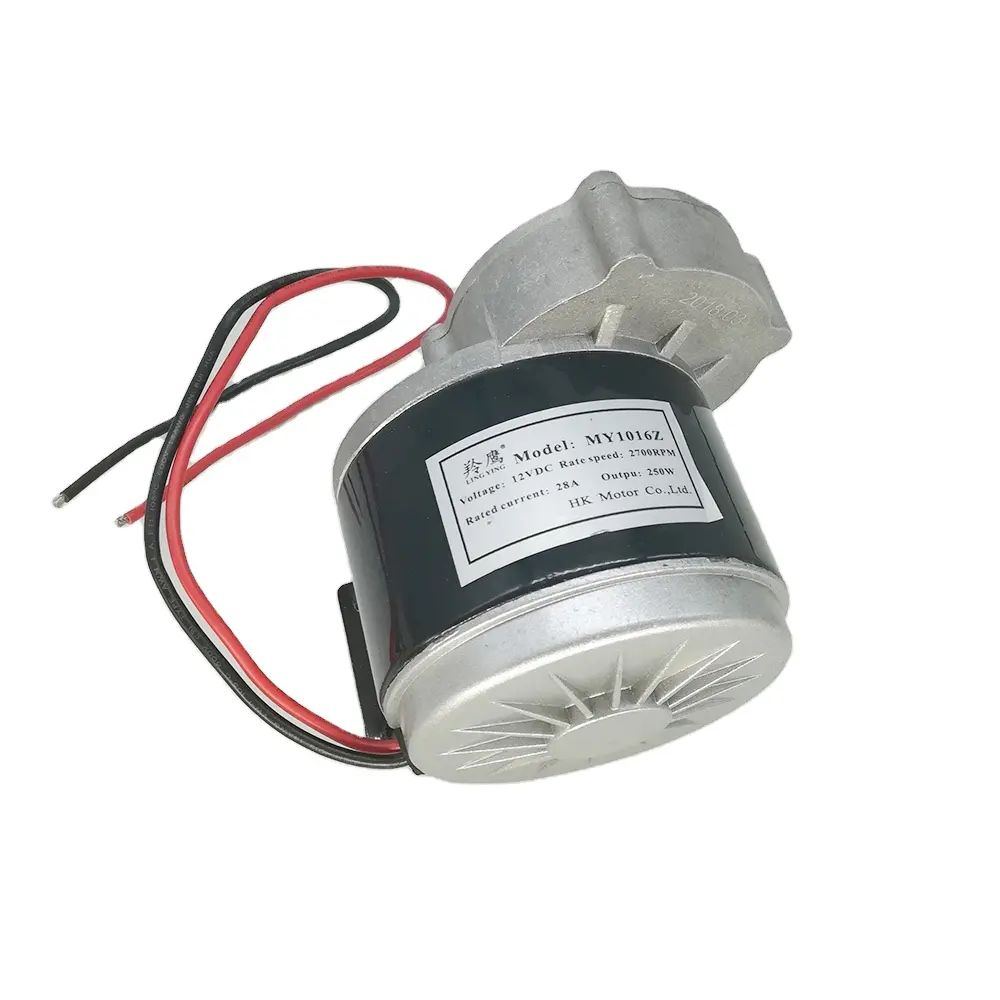 Motor de engrenagem dc de 12v, motor de engrenagem 250w dc para bicicleta elétrica