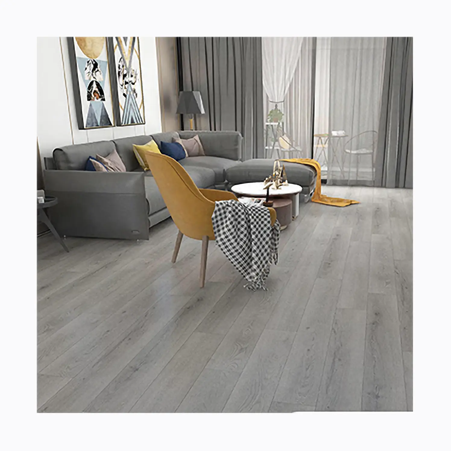 3.2mm-8mm Impermeável Anti-Slip Núcleo Rígido SPC Clique Flooring Vinyl Floor For Sale Plastic Tiles