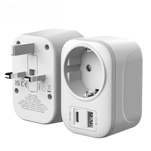 Adaptador de viaje universal con enchufes e interruptores de Puerto USB tipo C enchufes eléctricos enchufes enchufe múltiple - Product Image 4