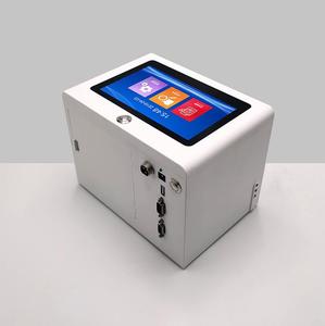 Produktions datum der Desktop-Codier maschine konkav konvexer Oberflächen druck Pestizid flasche 2D-Code Chargen nummer Sprüh drucker