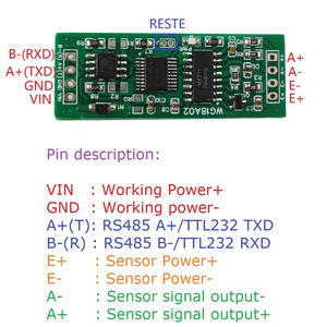 DC 5V 12V RS485 UART Modbus RTUHX711圧力重量センサーPLC構成ソフトウェア用電子スケールモジュール - Product Image 3