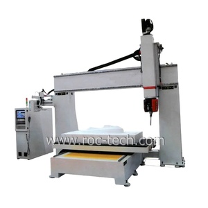 Enrutador CNC de 5 ejes RCF1325 Controlador OSAI adecuado para corte de forma de grabado de superficie 3D a gran escala para metaloide de madera