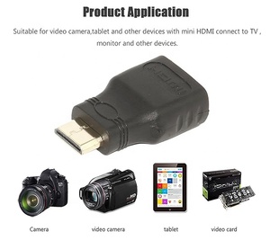 Versión 1,4 MINI HDMI macho a HDMI estándar hembra mini HDMI Adaptador de audio y video de alta definición. - Product Image 6