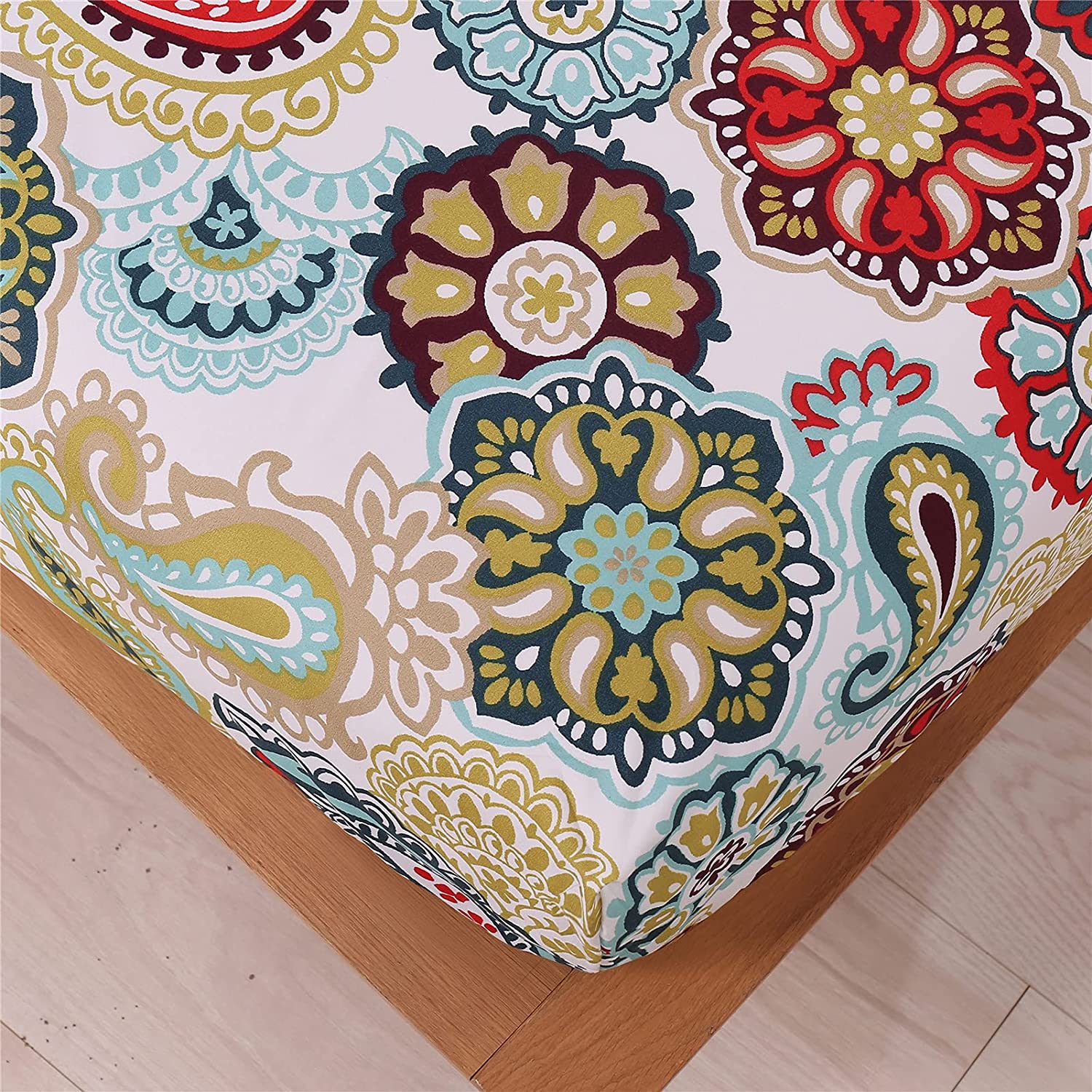 100% Microfiber Ultra Soft 3PCS Breathable Silky Flower modren bed room set
