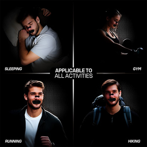 Vireo Latex-free Oil-proof Sweat-proof Nasal Tiras Evitar Ronco Soft Silk Mouth Tape para dormir - Product Image 4