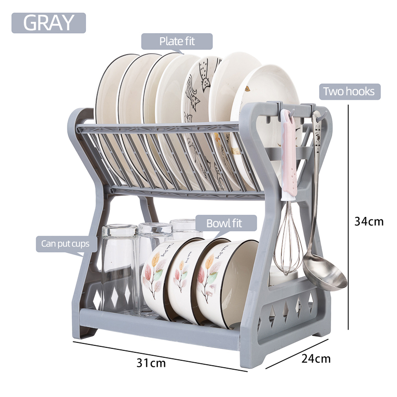 Gris (sans bac d'égouttage ni porte-baguettes)