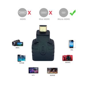 特色产品全高清1080P男性到女性镀金微型HDMI到HDMI适配器，用于相机摄像机摄像机平板电脑和视频卡 - Product Image 6