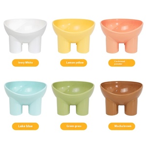 Orijinal Macaroon kedi/köpek kase çevre dostu dayanıklı plastik anti-vurmak boyun koruması ile katı besleme için - Product Image 4
