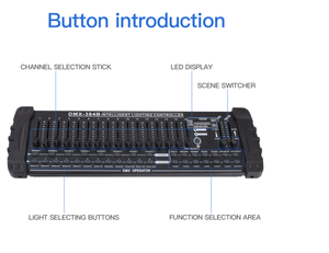 DMX384 Moving Light Control DJ Lighting <strong>Controller</strong> <strong>DMX</strong> Console Stage Control for Event Party Show DJ Disco Club