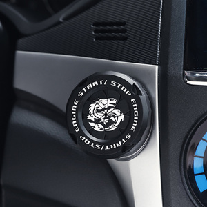 Car Accessories Motorcycle Ignition Key Switch Cover Rotary <strong>Push</strong> <strong>Start</strong> <strong>Button</strong> Cover - Product Image 6