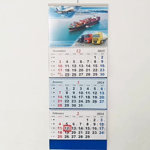 2024カスタムカレンダー印刷3ヶ月ディスプレイ壁掛けカレンダー安い壁掛けカレンダー印刷 - Product Image 6