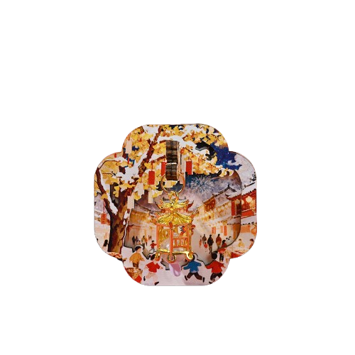 7.8X7.8X0.8 Golden Street New Year Celebration