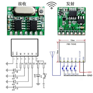 Kleines 433MHz drahtloses HF-Empfänger-Decoder-Modul, Fernbedienung empfänger platine Rf 433-Kartenschalter - Product Image 6
