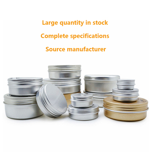 Wholesale Mini Custom Round Square Metal Packaging <strong>Box</strong> 50ml <strong>100ml</strong> 200ml Metal Container for Lip Balm Candle - Product Image 3