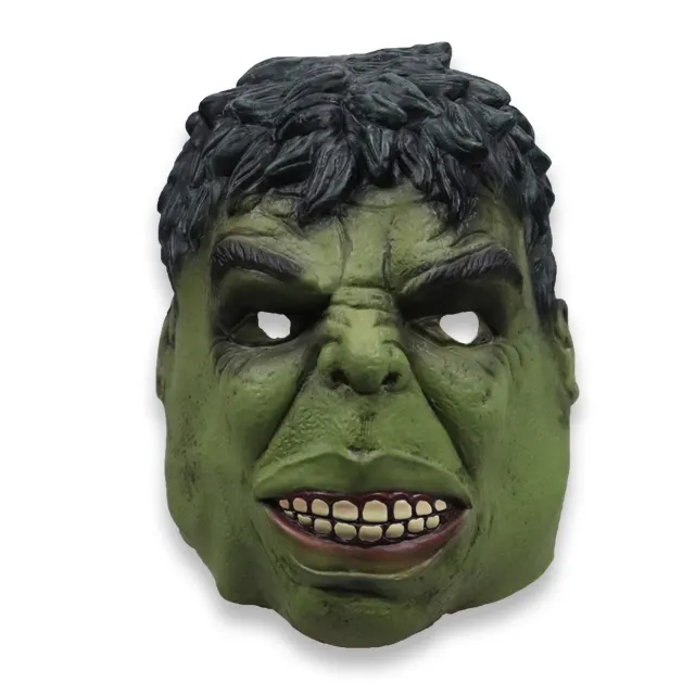 Máscara de superhéroe de la Alianza de los vengadores, mascarilla de Cosplay de látex ecológica de Hulk gigante verde para Halloween y Carnaval