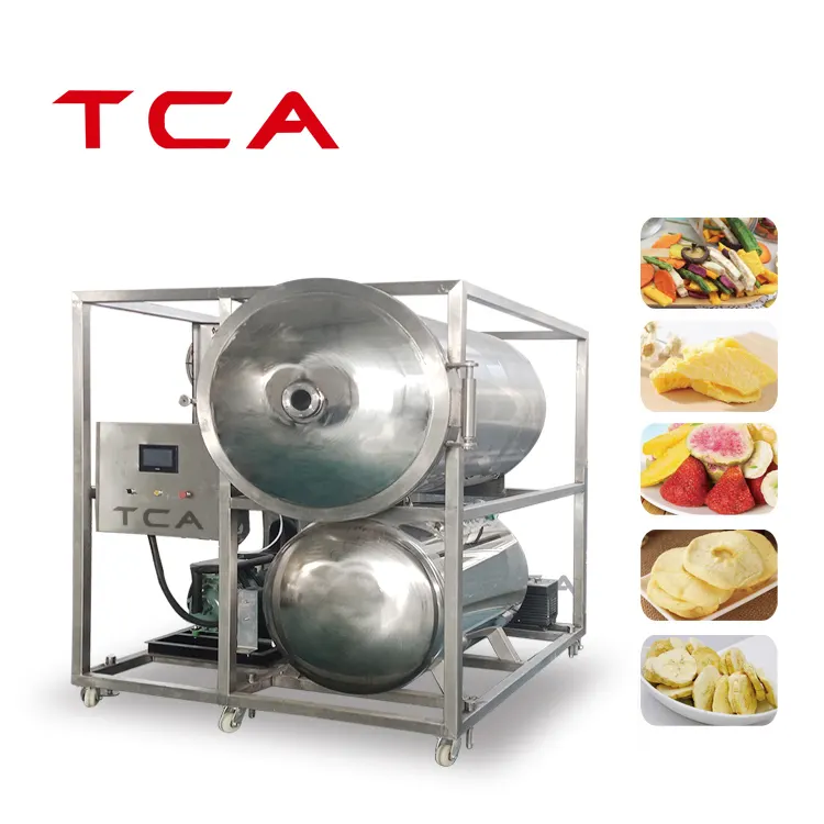 Machine de séchage de fruits et légumes Tranches de pommes soufflées Machine de séchage sous vide Usine de fabrication d'aliments et de boissons 1 AN
