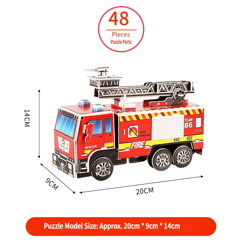 Camion de pompiers de dessin animé