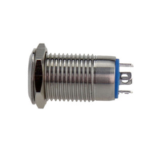 12mm Mini Computer Metall Elektronischer Druckknopf schalter Flacher runder 12 Volt LED-Lichtsc halter - Product Image 4