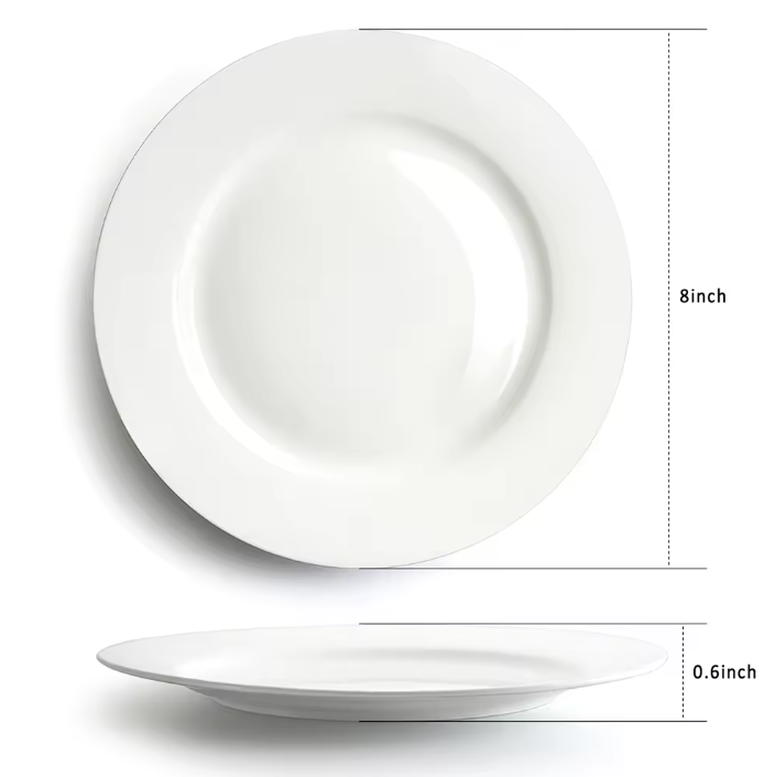 White-8in